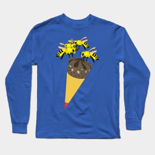 Ice Cream and Bees Long Sleeve T-Shirt